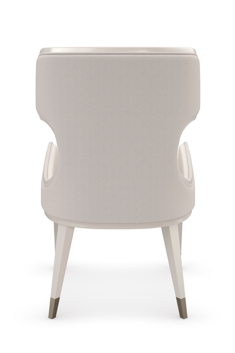 Fauteuil moderne blanc sculptural | Caracole Valentina | Oroa.fr