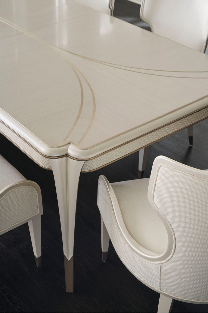 Fauteuil moderne blanc sculptural | Caracole Valentina | Oroa.fr