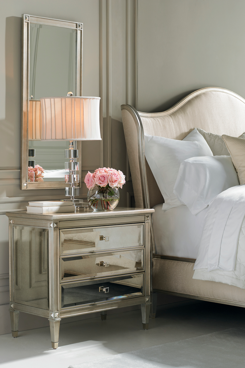 Lit Capitonné avec Ailes | Caracole Beauté du Coucher | OROA.fr