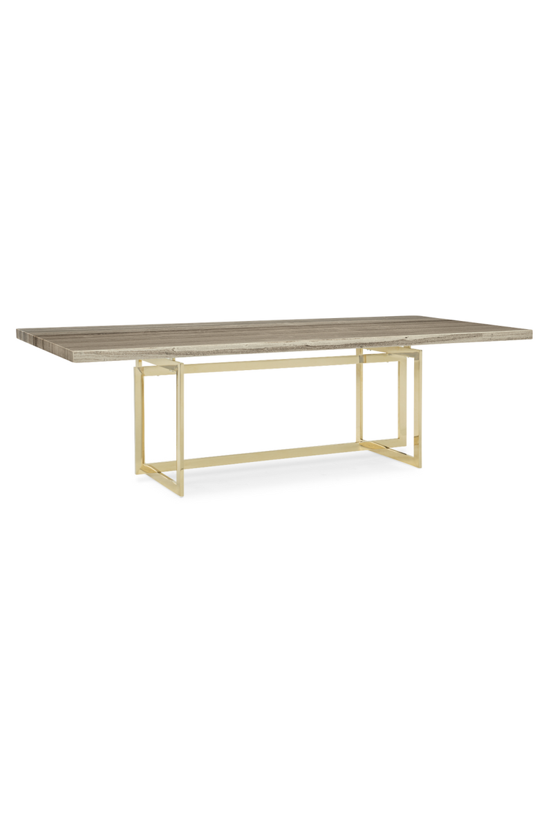 Table de salle à manger en grès taupe | Caracole Wish You Were Here | OROA.fr