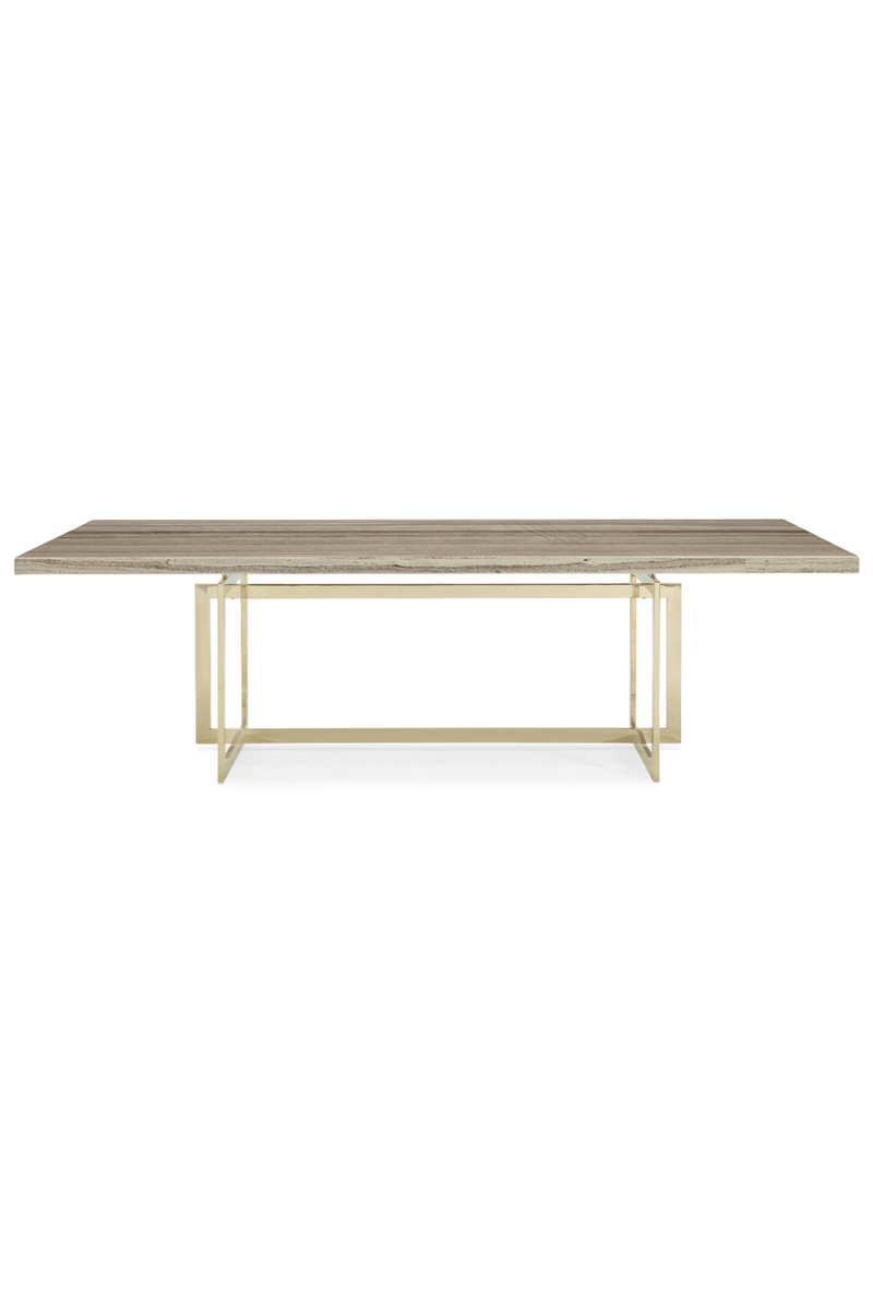 Table de salle à manger en grès taupe | Caracole Wish You Were Here | OROA.fr