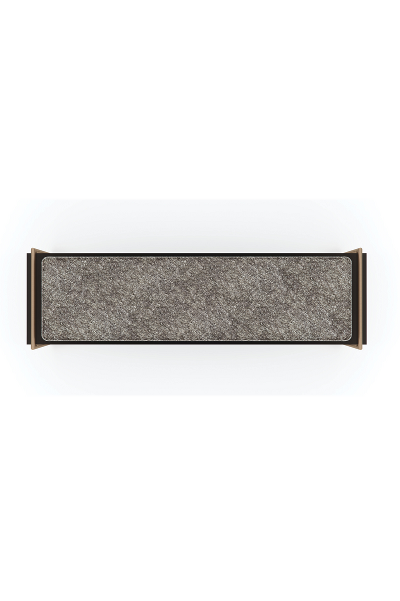 Banc en Velours Gris | Caracole Slim Line | Oroa.fr