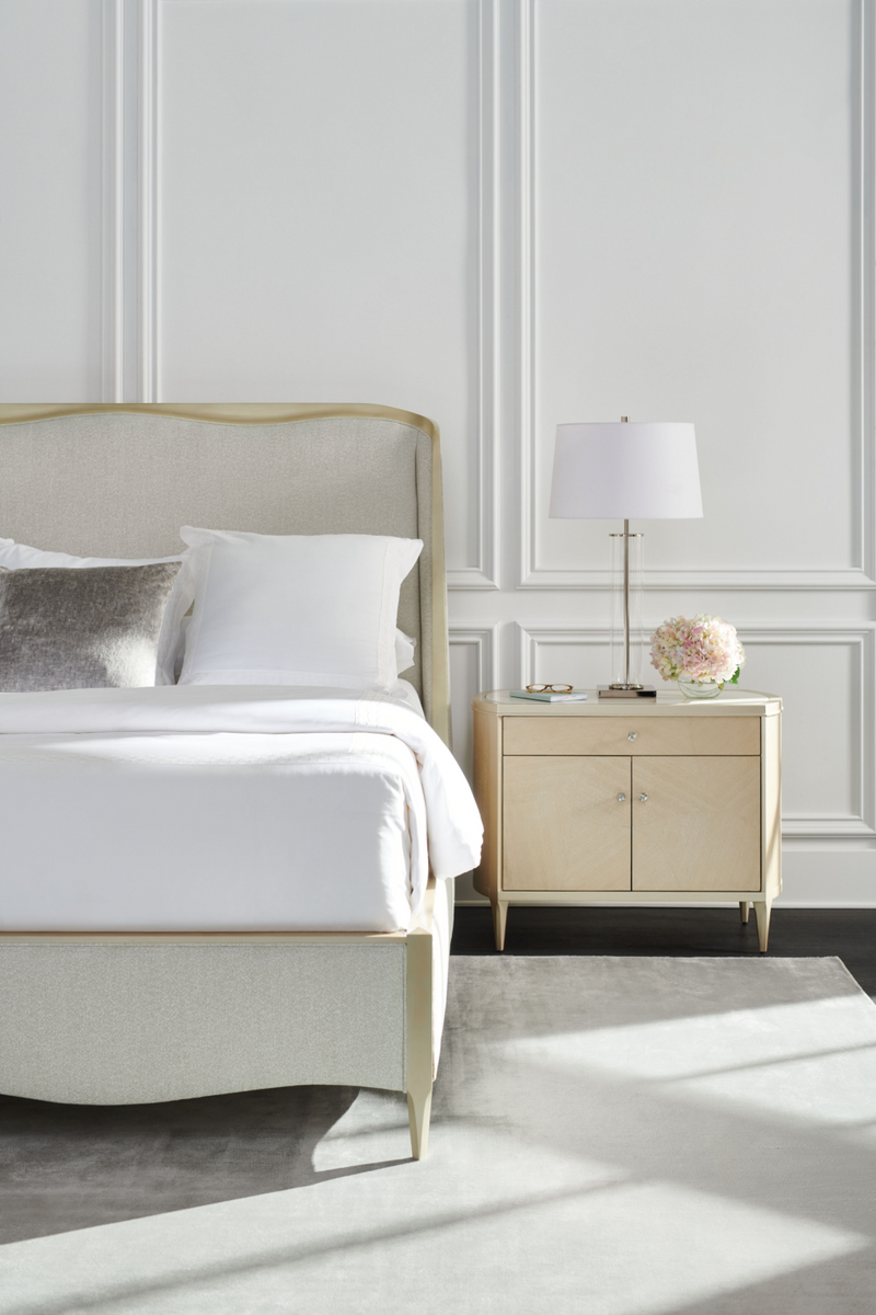 Lit Moderne Blanc California King | Caracole Deep Sleep | OROA.fr