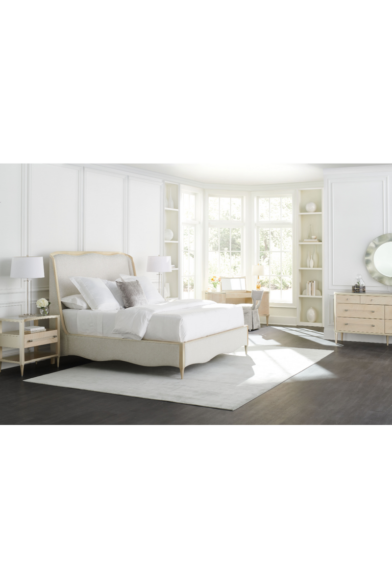 Lit Moderne Blanc California King | Caracole Deep Sleep | OROA.fr