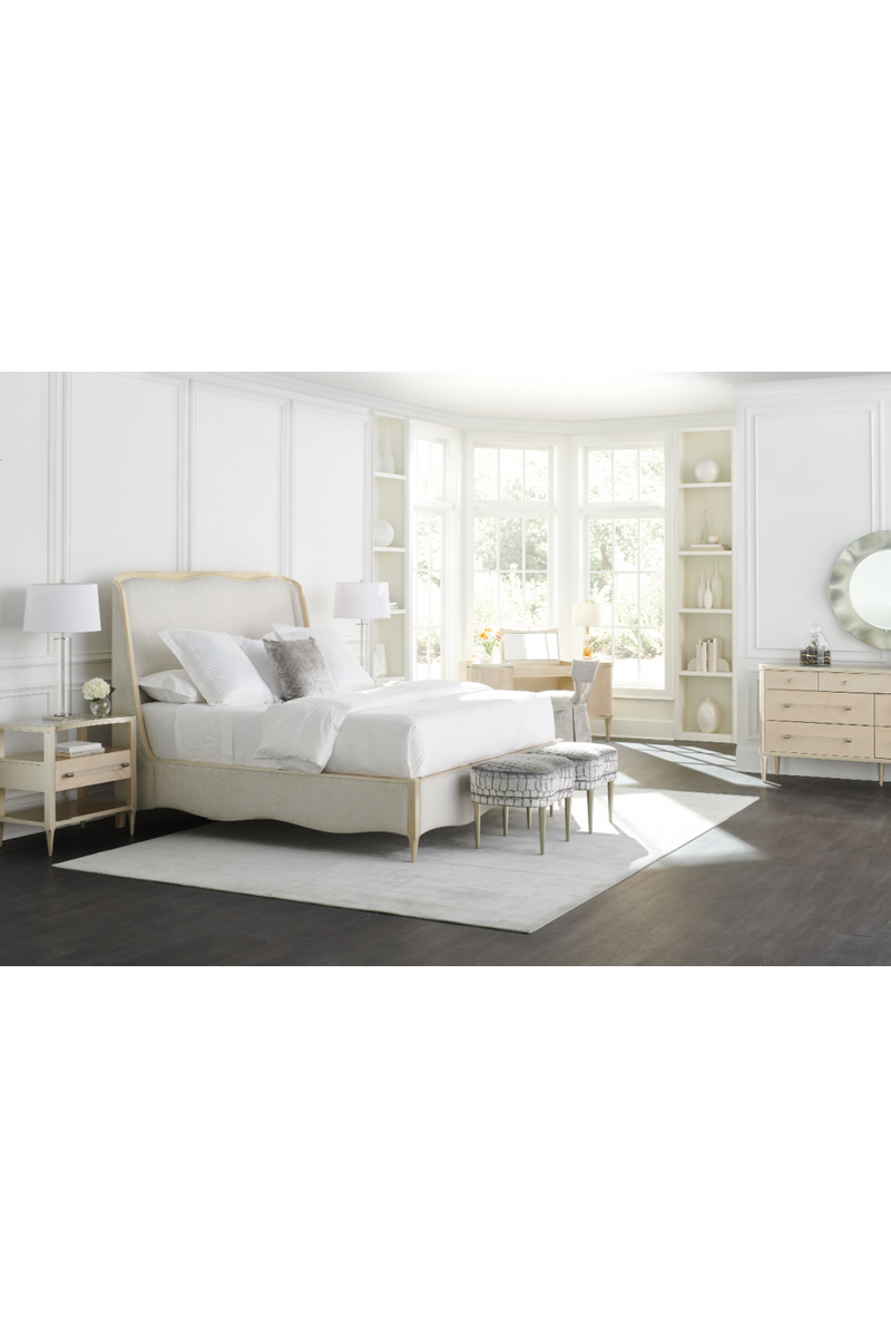 Lit Moderne Blanc California King | Caracole Deep Sleep | OROA.fr