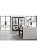 Tabouret de bar en cuir végétalien | Caracole Another Round | OROA.fr