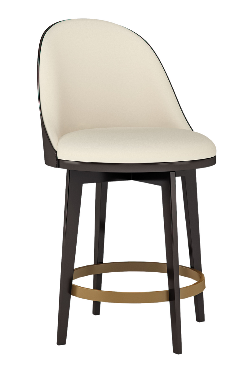 Tabouret de bar en cuir végan | Caracole Another Round | OROA.fr