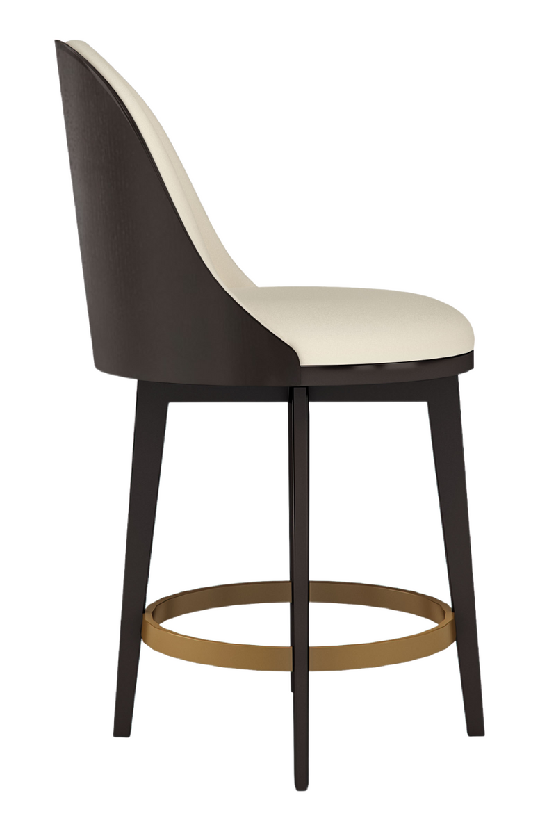 Tabouret de bar en cuir végan | Caracole Another Round | OROA.fr