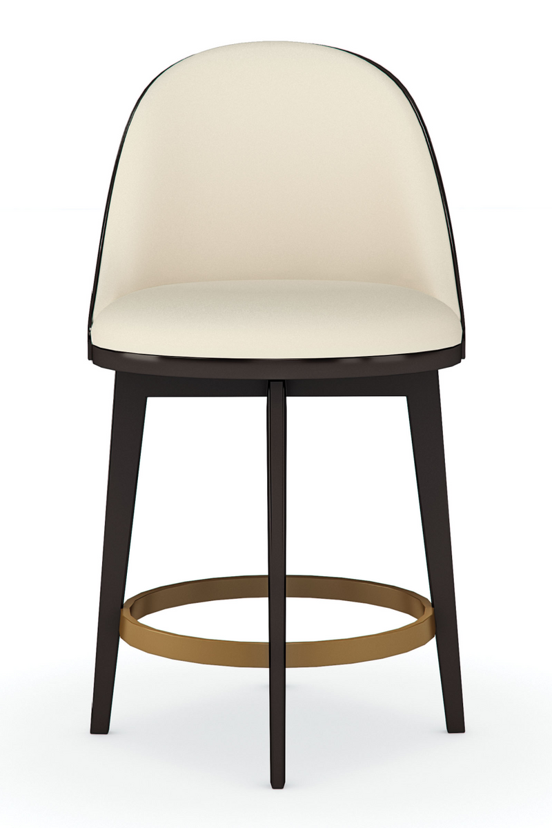 Tabouret de bar en cuir végan | Caracole Another Round | OROA.fr