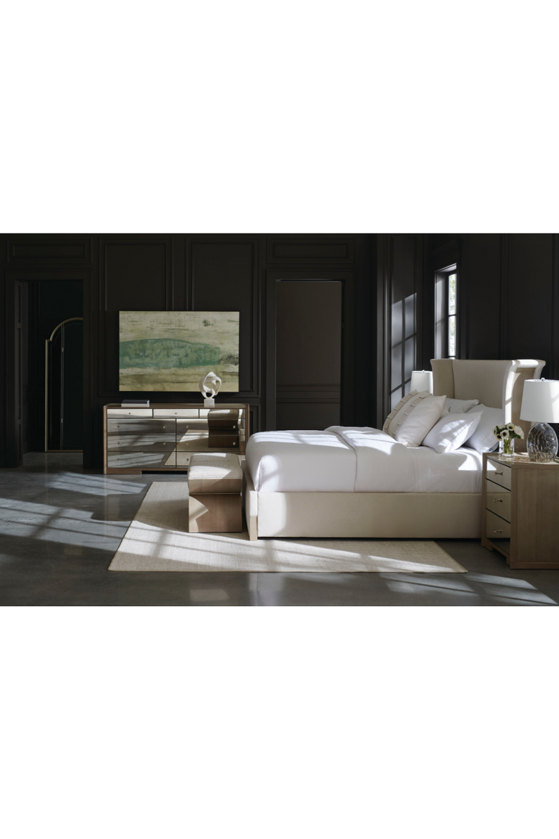 Lit moderne gris clair | Caracole Beauty Sleep | OROA.fr