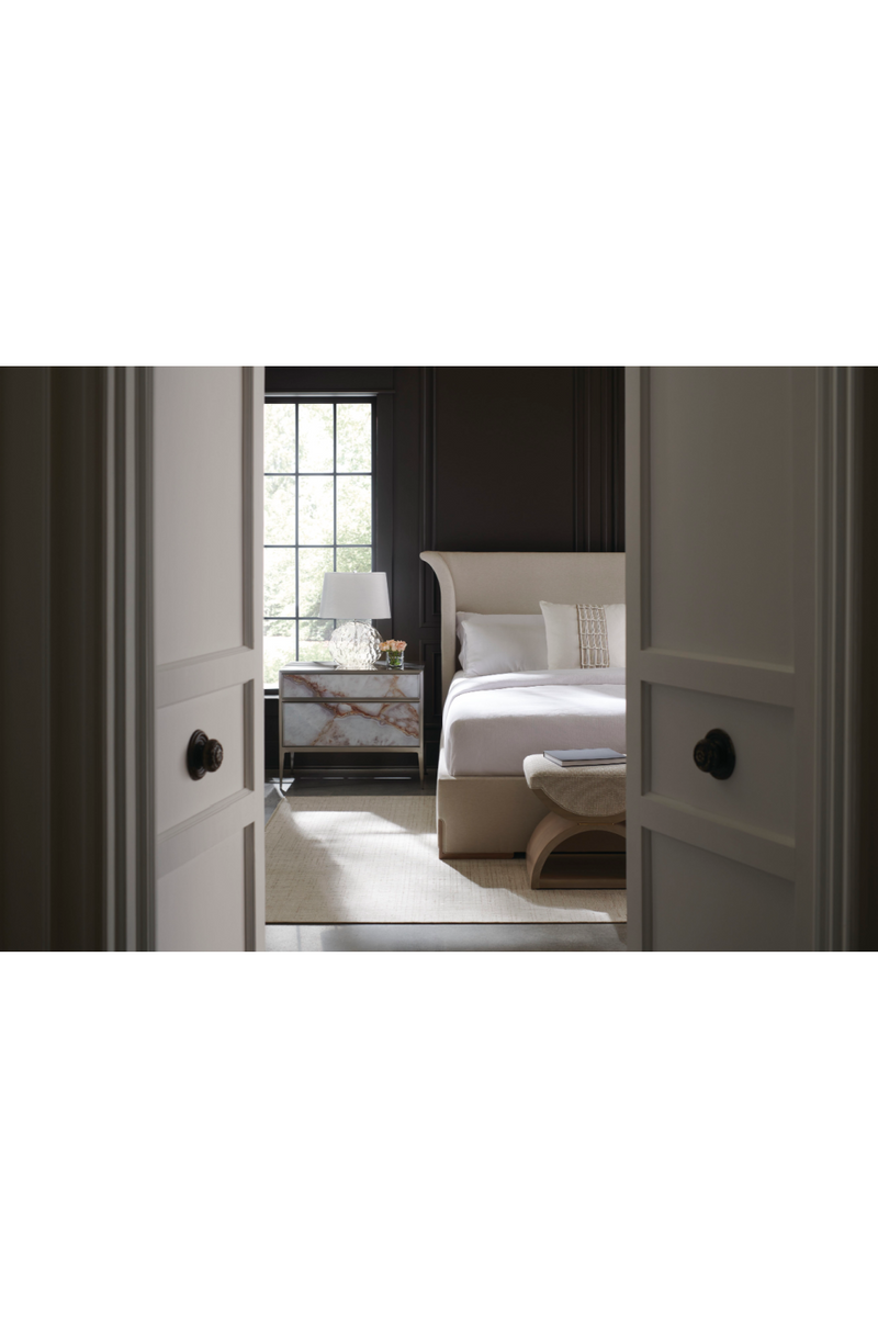 Lit moderne gris clair | Caracole Beauty Sleep | OROA.fr