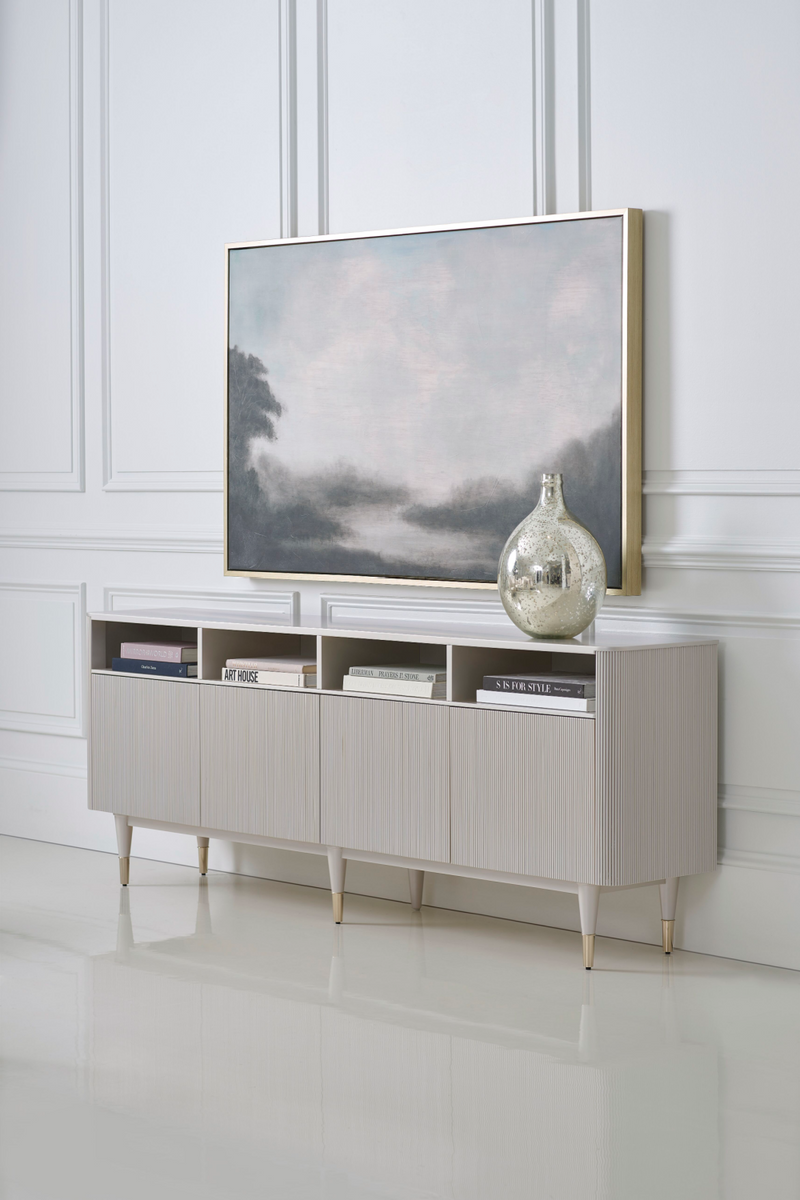 Meuble TV en bois taupe | Caracole Love Lines | Meubleluxe.fr