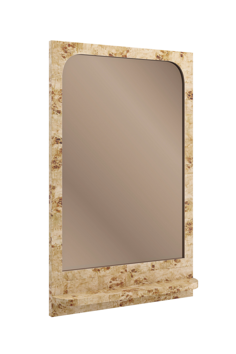 Miroir en Ronce de Noyer Mappa Bronze | Caracole Burlesque | OROA.fr
