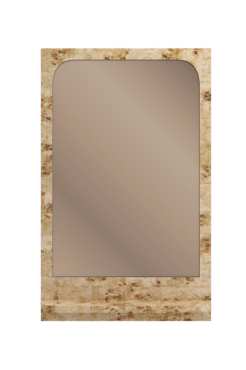 Miroir en Ronce de Noyer Mappa Bronze | Caracole Burlesque | OROA.fr