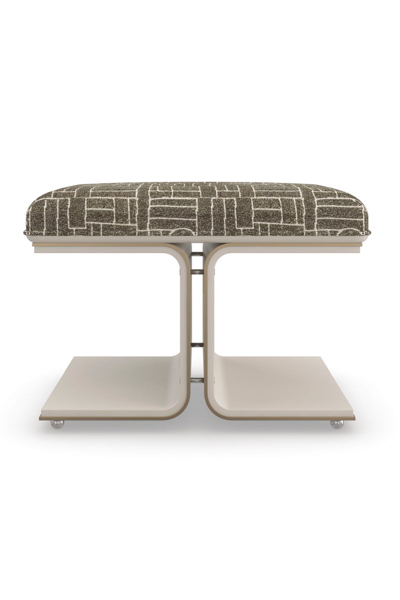 Pouf moderne vert mousse | Caracole Balance Beam | OROA.fr