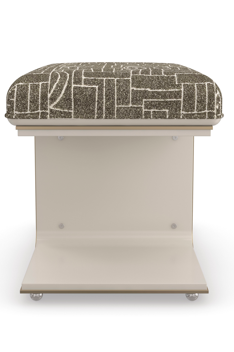Pouf moderne vert mousse | Caracole Balance Beam | OROA.fr