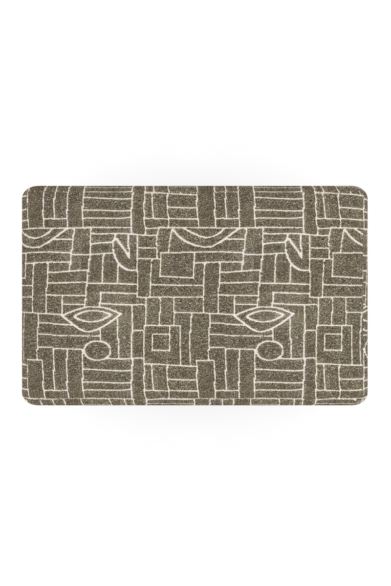 Pouf moderne vert mousse | Caracole Balance Beam | OROA.fr