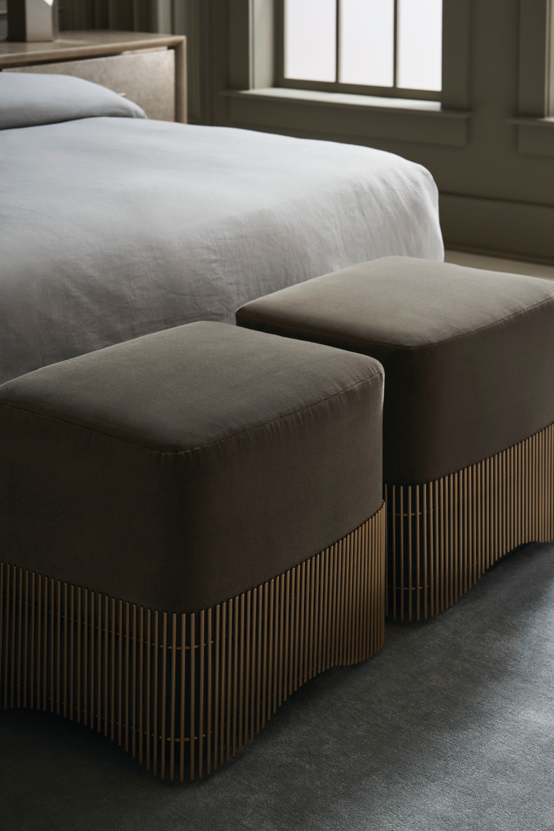 Pouf Vert Mousse | Caracole Petit Four