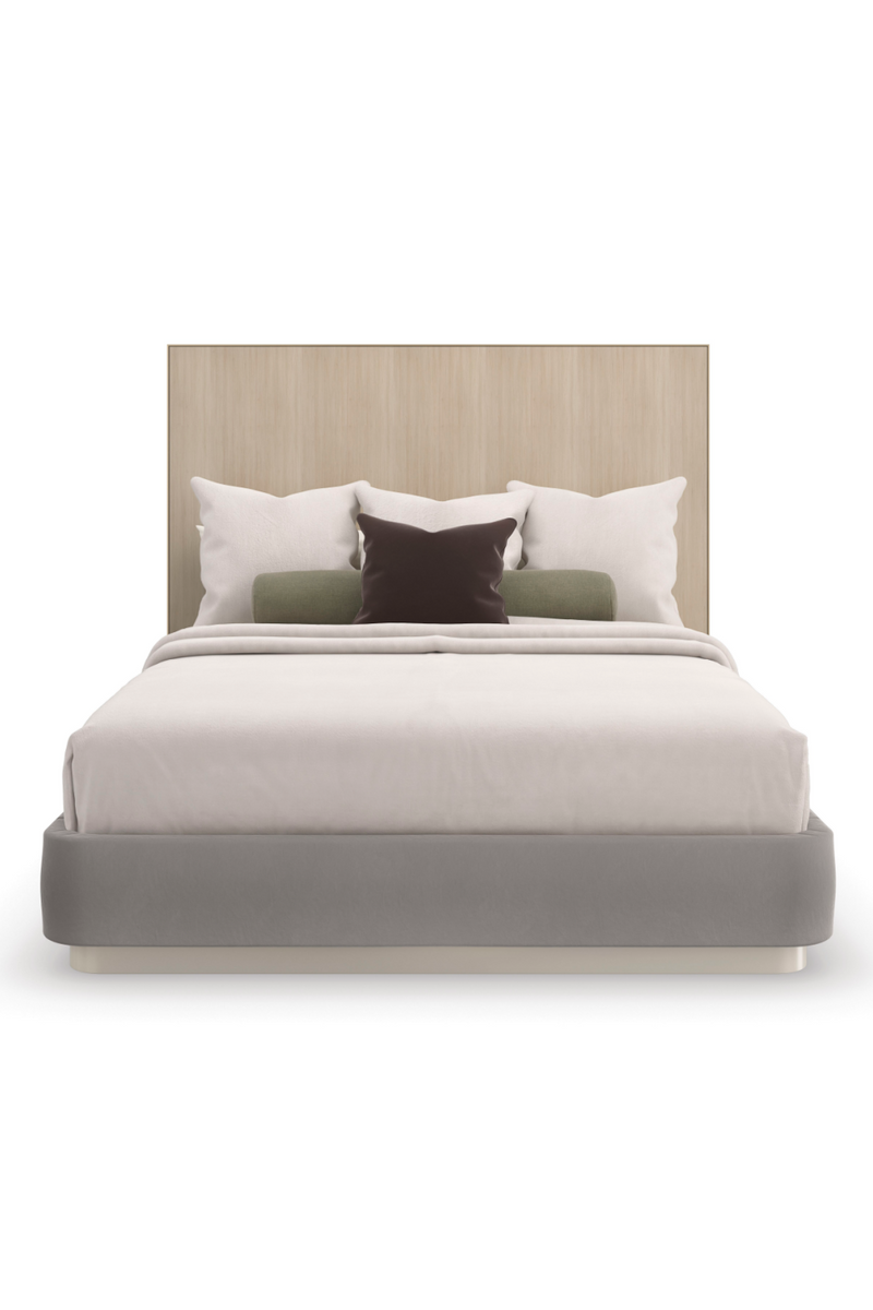 Lit gris minimaliste | Caracole Chasseur de Rêves | Oroa.fr