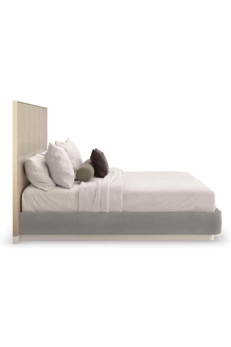 Lit gris minimaliste | Caracole Chasseur de Rêves | Oroa.fr