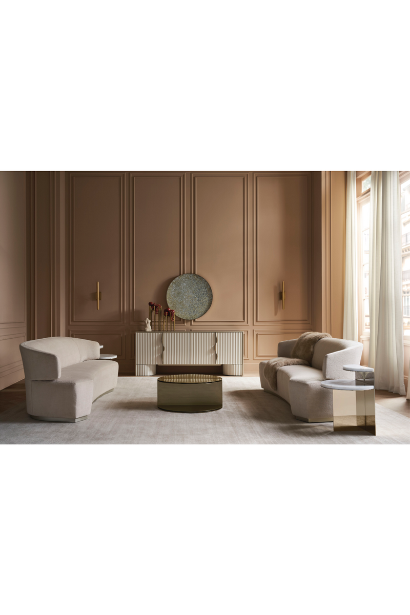 Buffet console en bois cannelé | Caracole Corinthian | Meubleluxe.fr