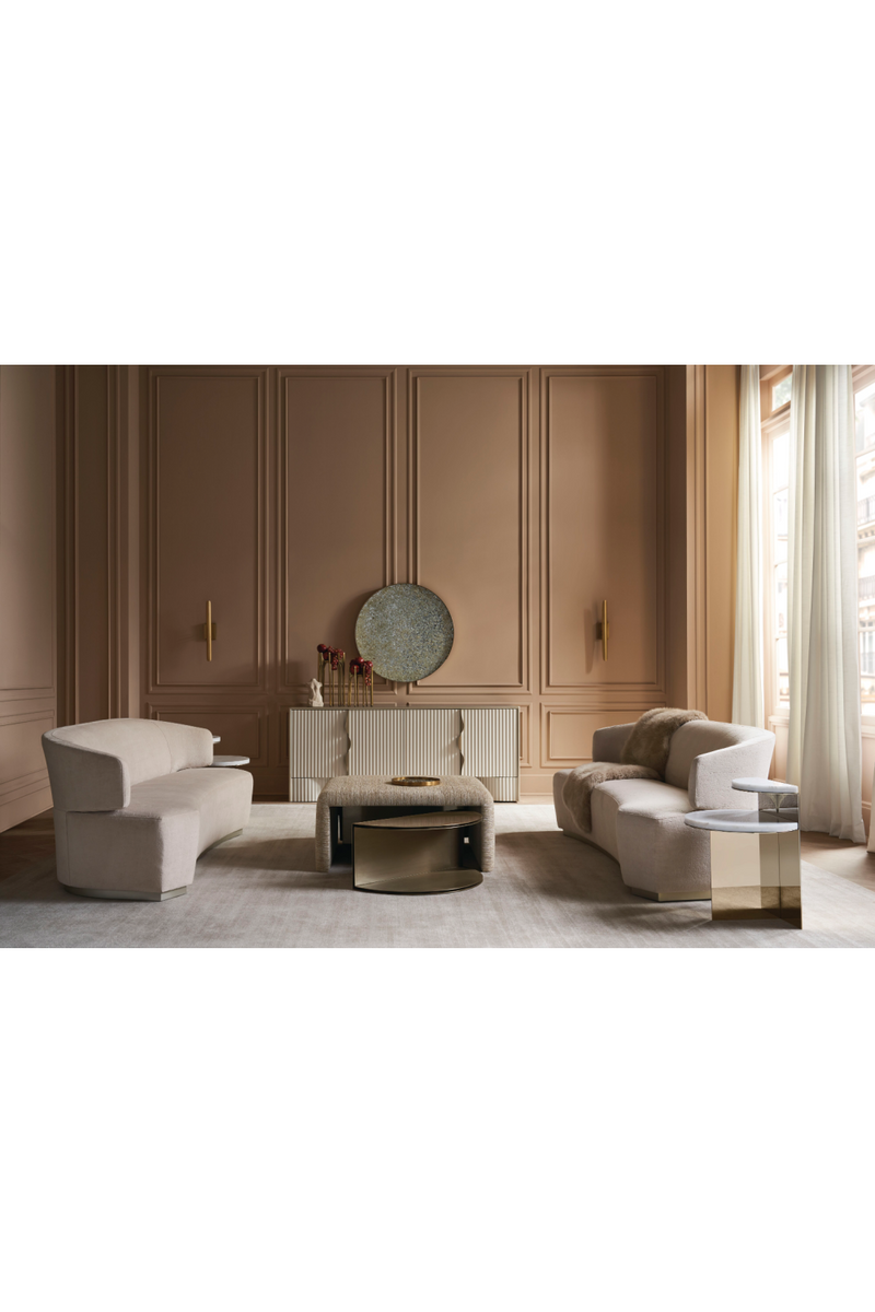 Buffet console en bois cannelé | Caracole Corinthian | Meubleluxe.fr
