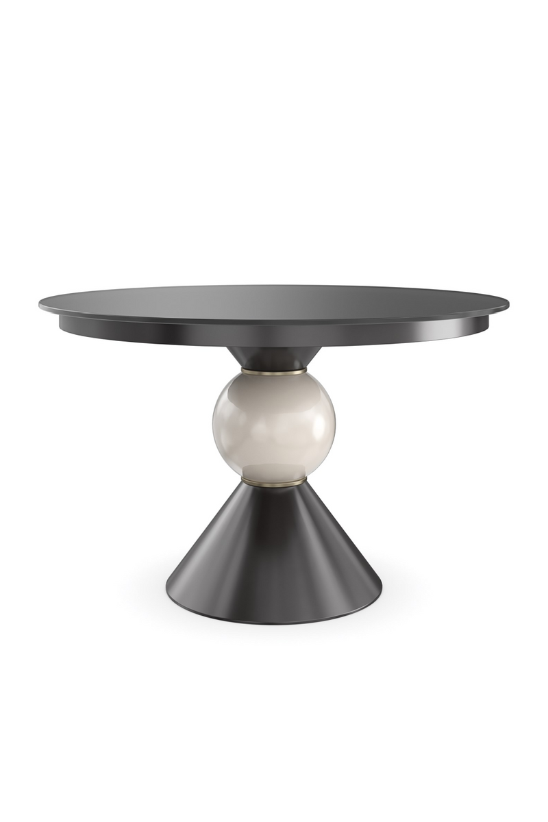 Table à Manger en Verre Noir | Caracole Chalice | OROA.fr