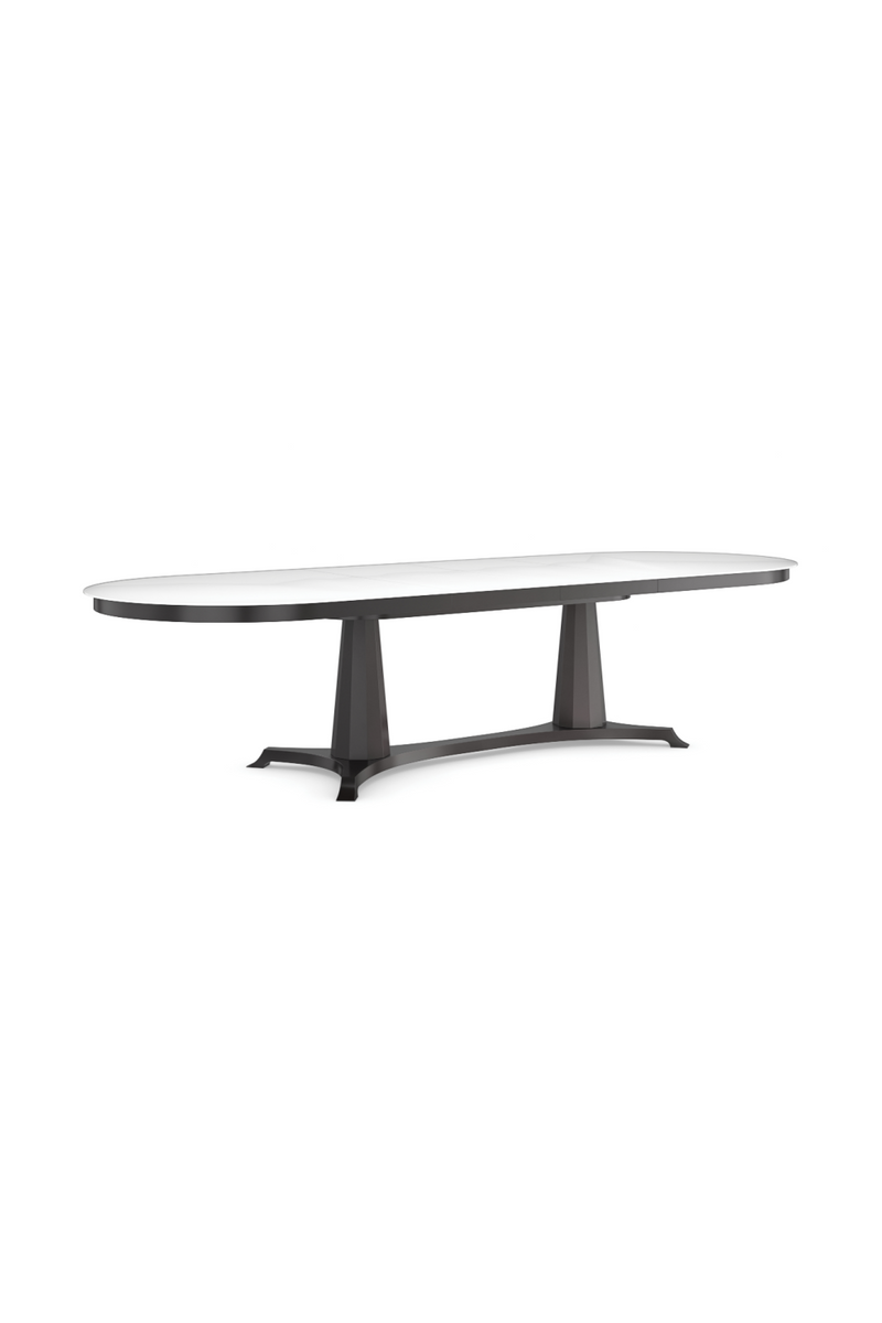 Table à Manger Ovale en Verre Trempé | Caracole Bordeaux | OROA.fr