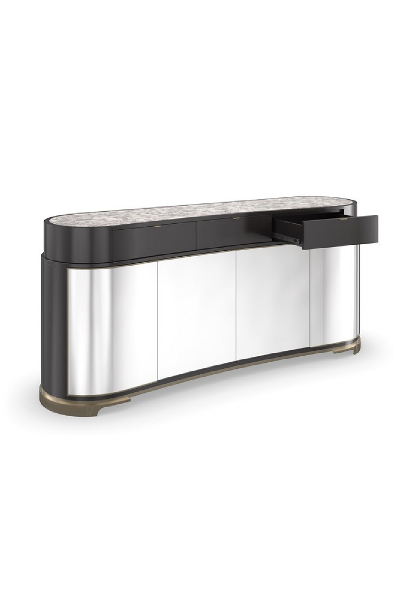 Buffet argenté à 4 portes | Caracole Glace | OROA.fr