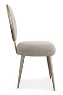 Chaise de salle à manger tapissée beige | Caracole Apollo | OROA.fr