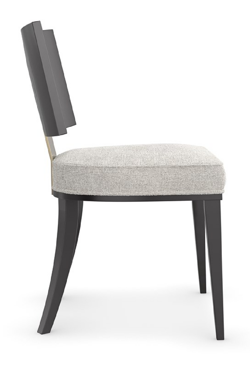 Chaise de salle à manger noire en bois courbé (2) | Caracole Champagne | OROA.fr