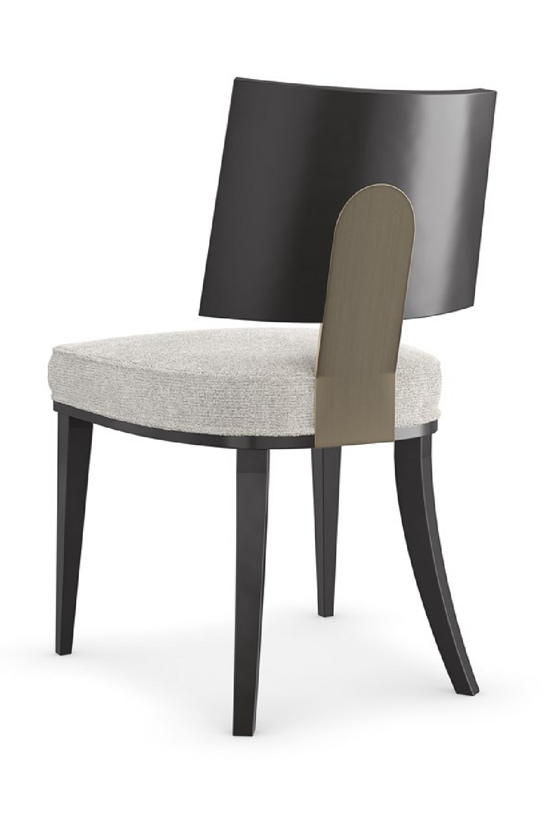 Chaise de salle à manger noire en bois courbé (2) | Caracole Champagne | OROA.fr