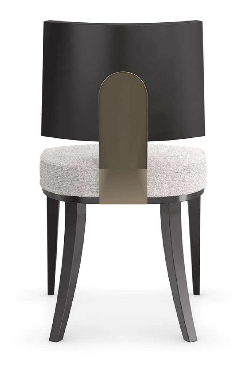Chaise de salle à manger noire en bois courbé (2) | Caracole Champagne | OROA.fr