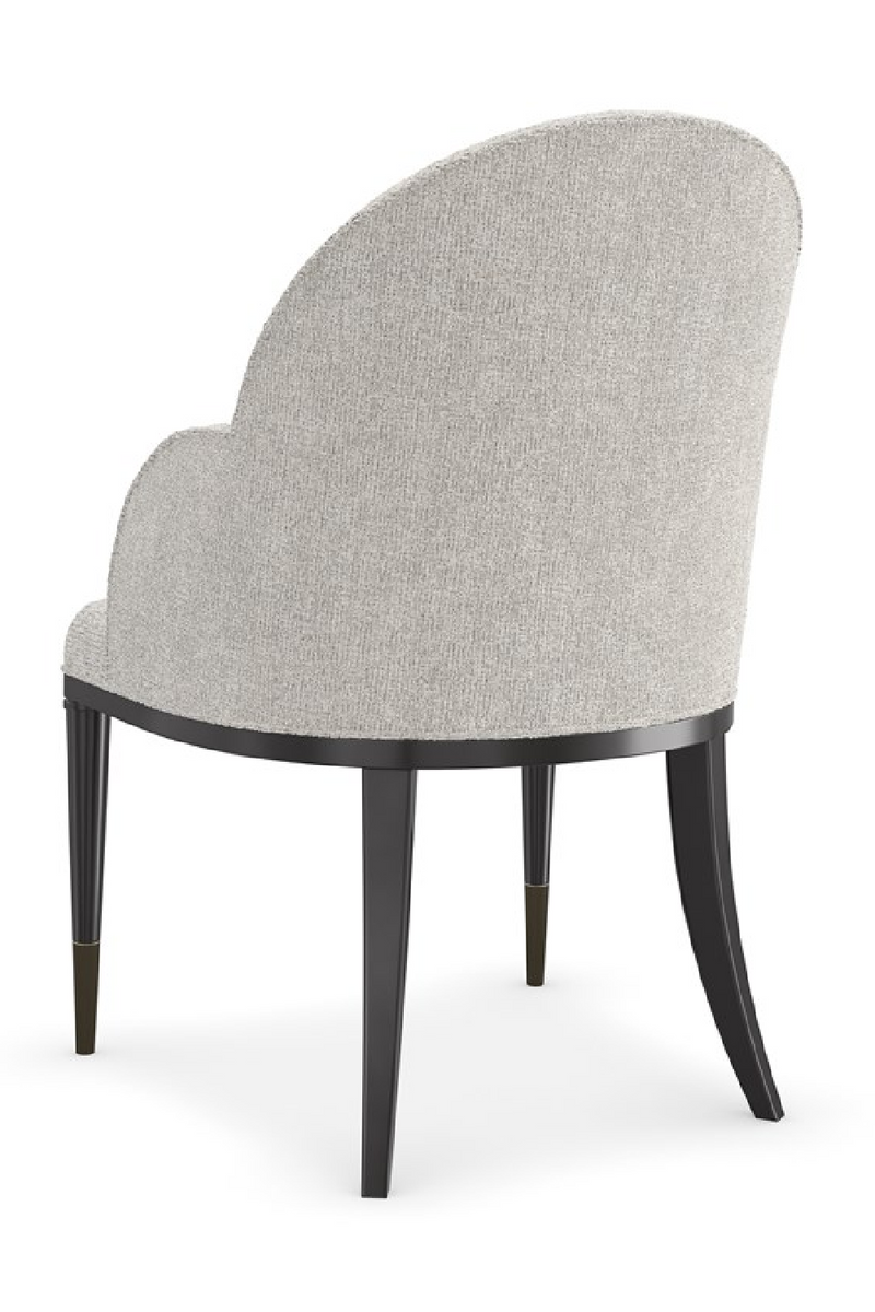 Chaise de salle à manger en chenille blanche | Caracole Nuage | OROA.fr