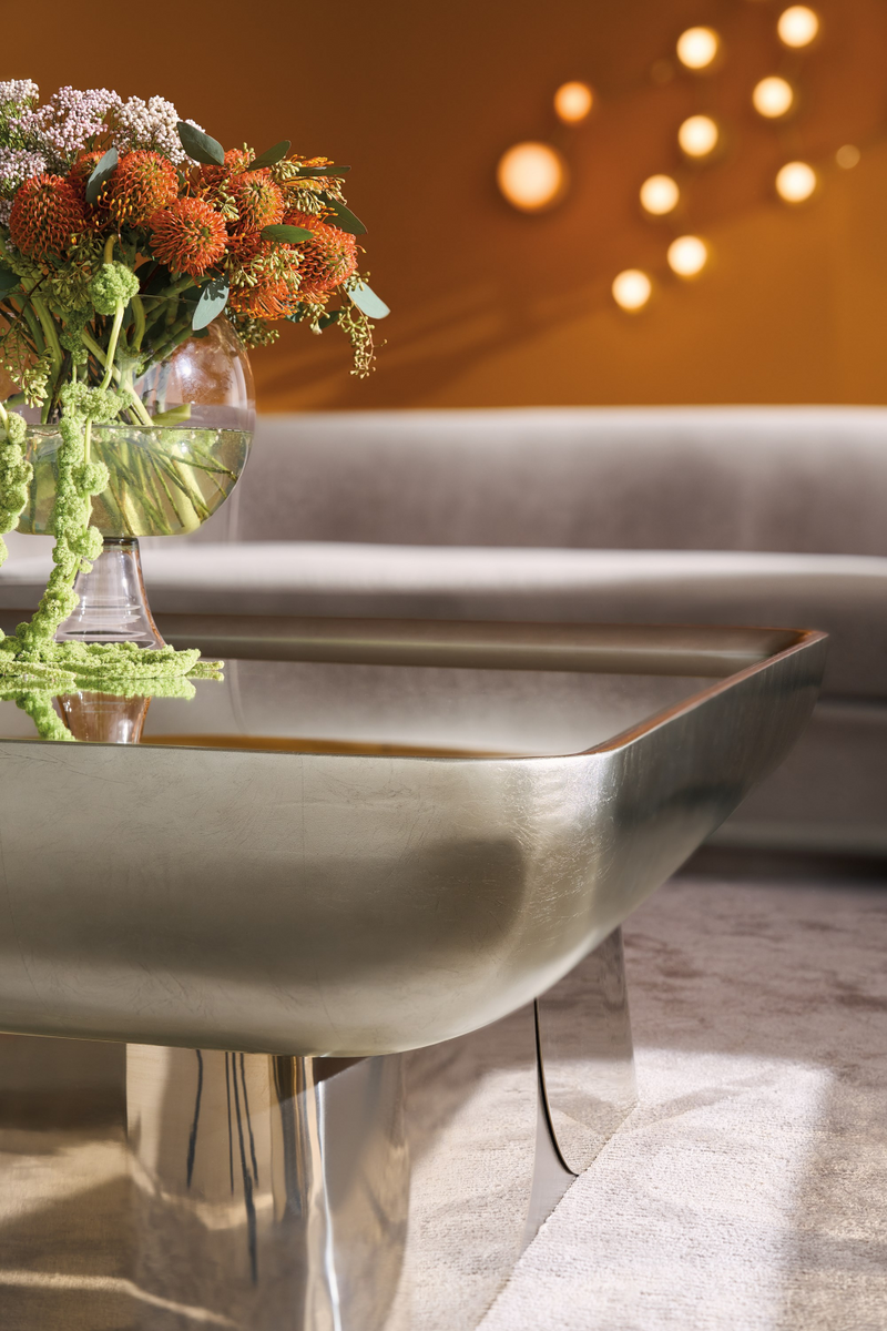 Table Basse Carrée en Miroir | Caracole Zenith | OROA.fr