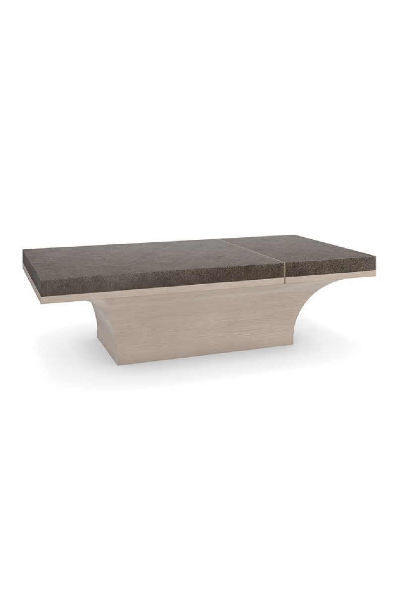 Table basse en bois ornée de finitions dorées | Caracole Full Break | OROA.fr