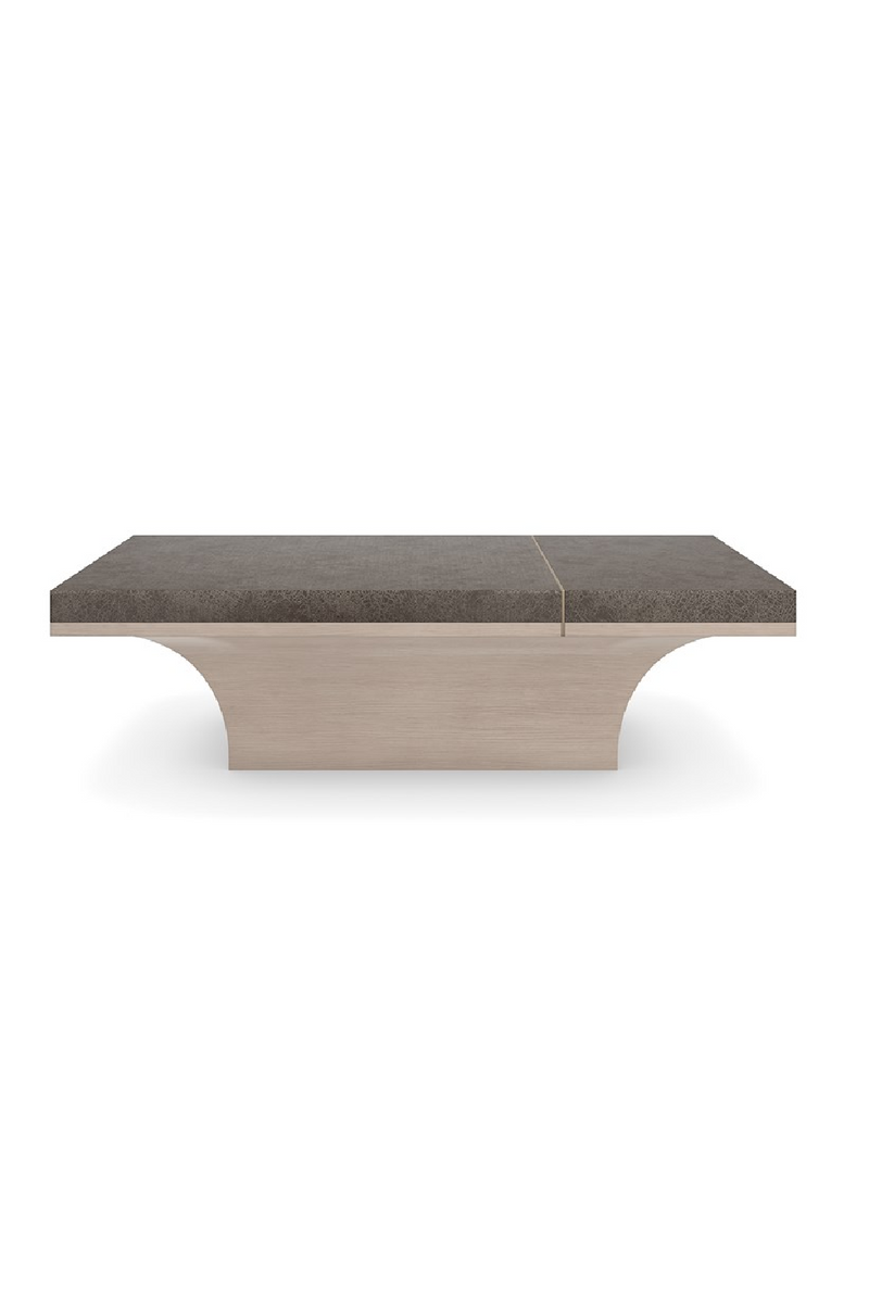 Table basse en bois ornée de finitions dorées | Caracole Full Break | OROA.fr