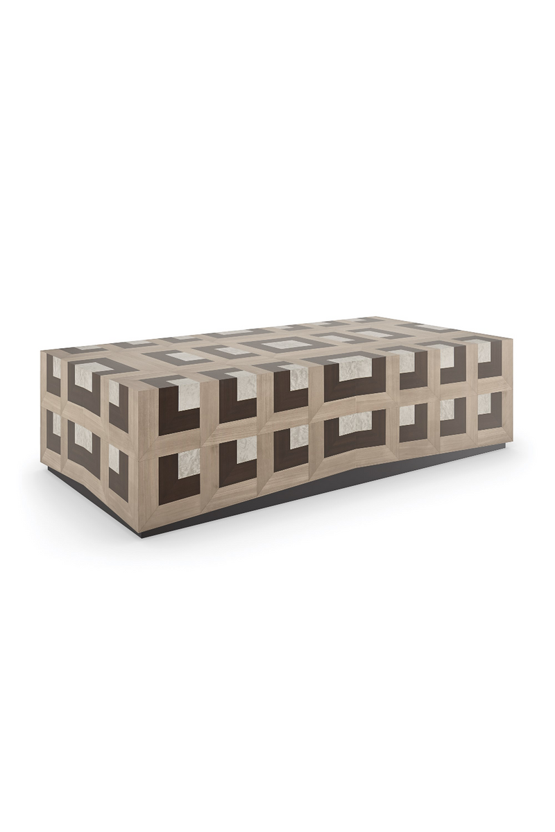 Table Basse Rectangulaire à Parquet | Caracole Illusion | OROA.fr