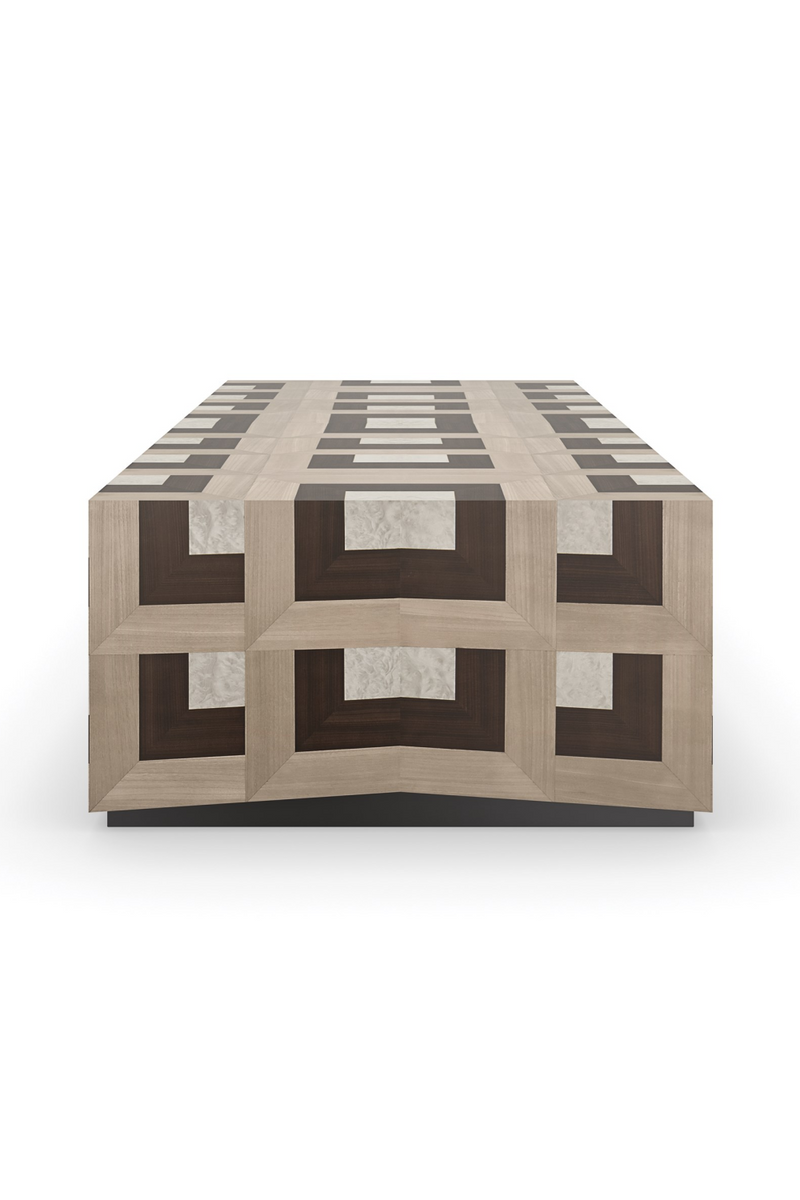 Table Basse Rectangulaire à Parquet | Caracole Illusion | OROA.fr