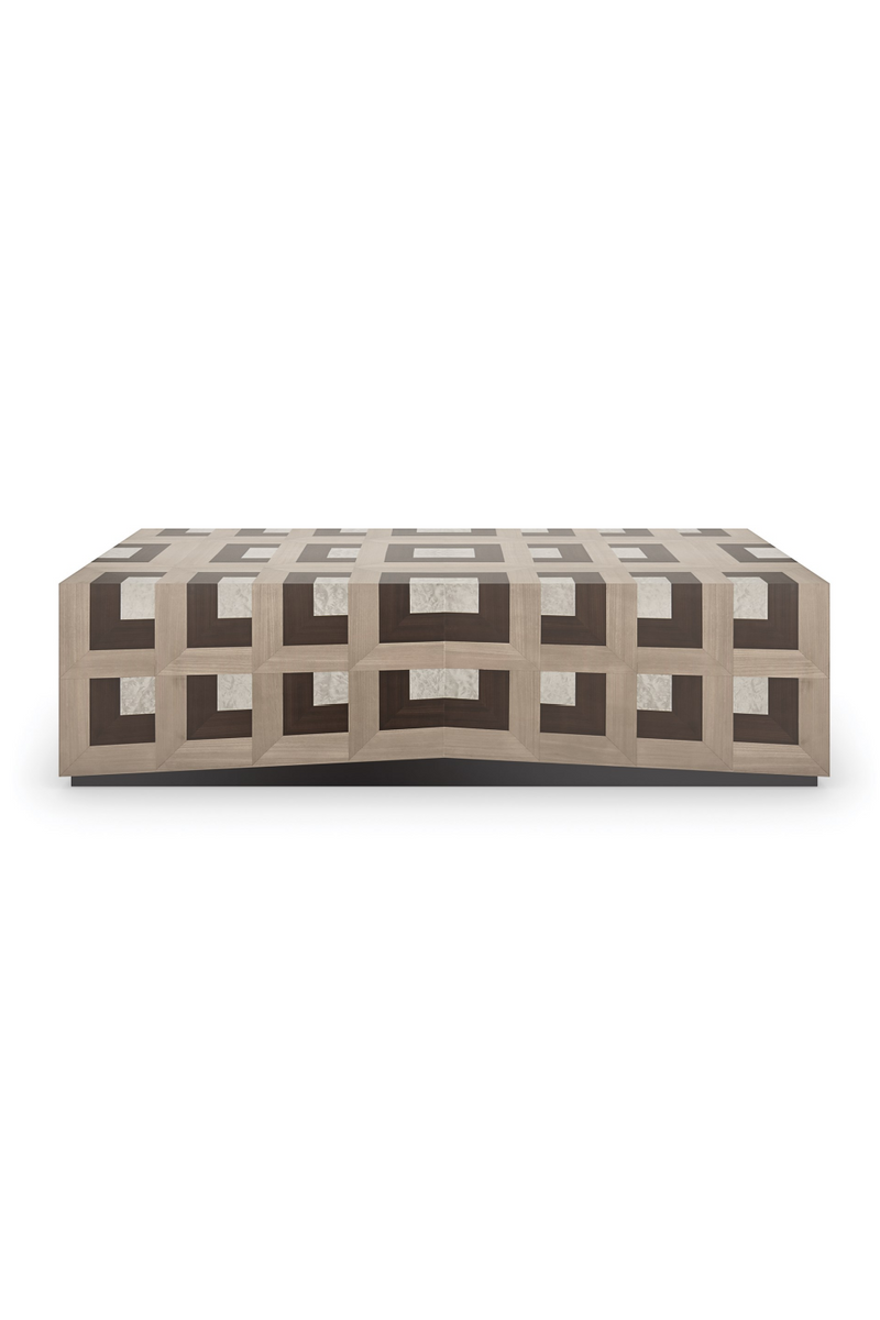 Table Basse Rectangulaire à Parquet | Caracole Illusion | OROA.fr
