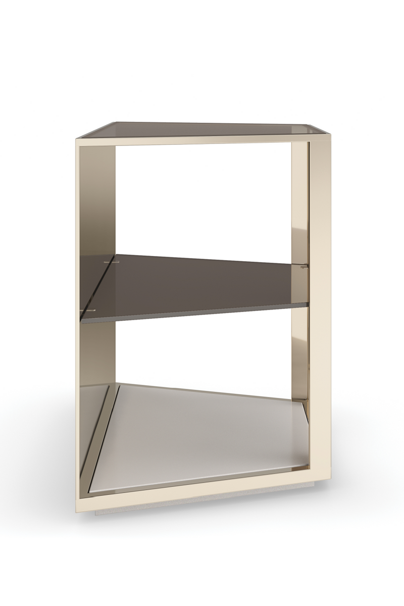 Table d’Appoint à 3 Niveaux en Verre | Caracole Refraction | OROA.fr
