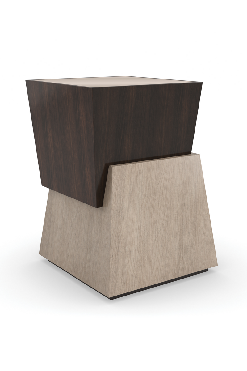 Table d’Appoint Cubiste Bicolore | Caracole Relativity | OROA.fr