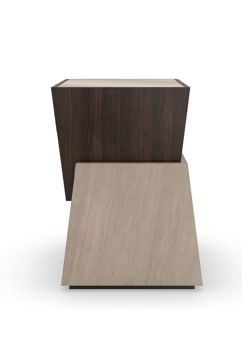 Table d’Appoint Cubiste Bicolore | Caracole Relativity | OROA.fr