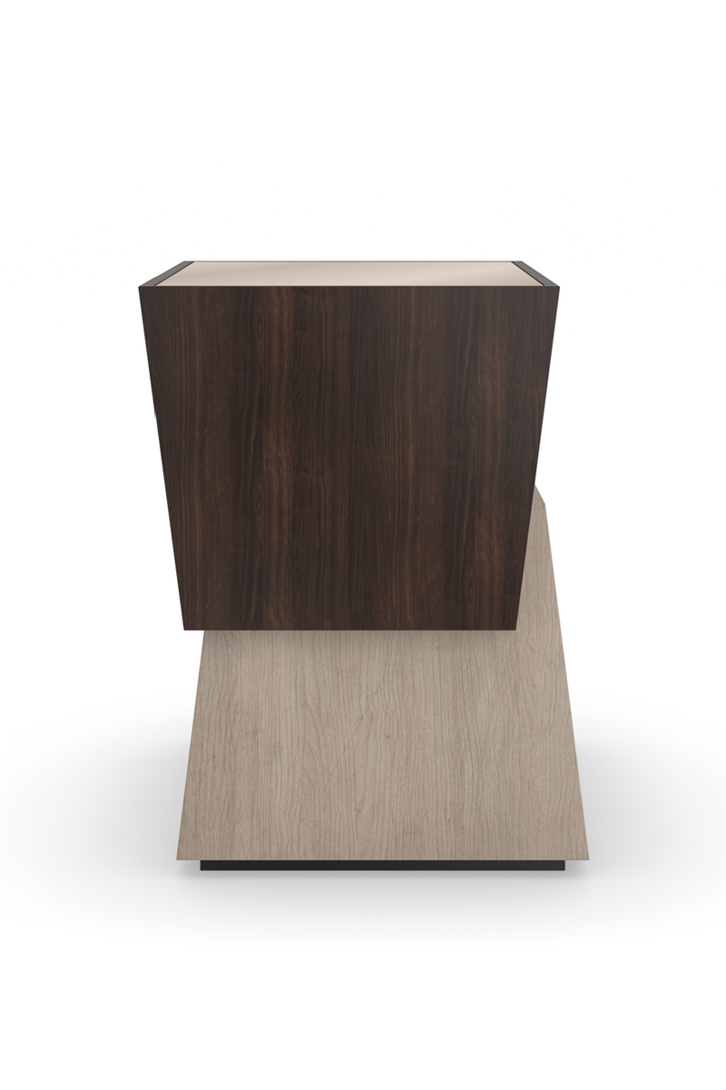 Table d’Appoint Cubiste Bicolore | Caracole Relativity | OROA.fr