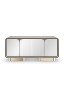 Meuble TV à 4 portes miroir | Caracole Aero | OROA.fr