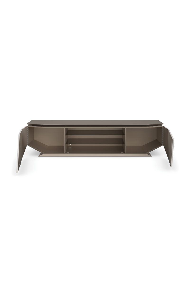Meuble multimedia moderne metallise | Caracole Axis | OROA.fr
