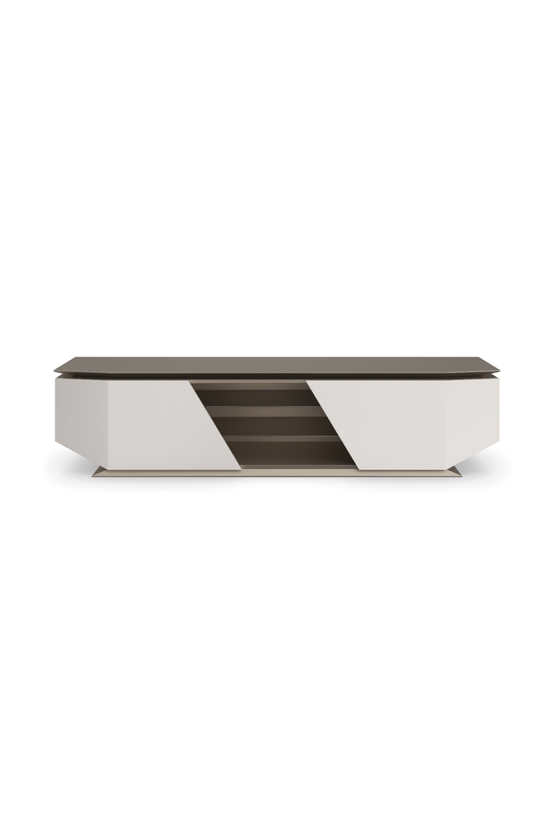 Meuble multimedia moderne metallise | Caracole Axis | OROA.fr