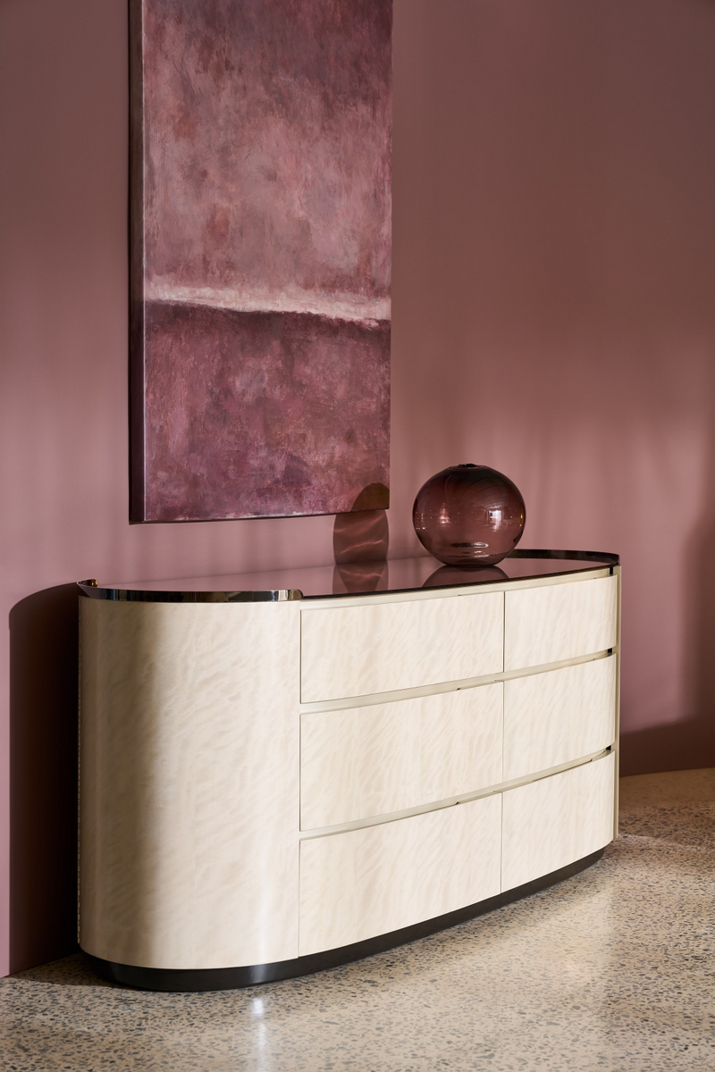 Commode en bois à 6 tiroirs | Caracole Muse | OROA.fr