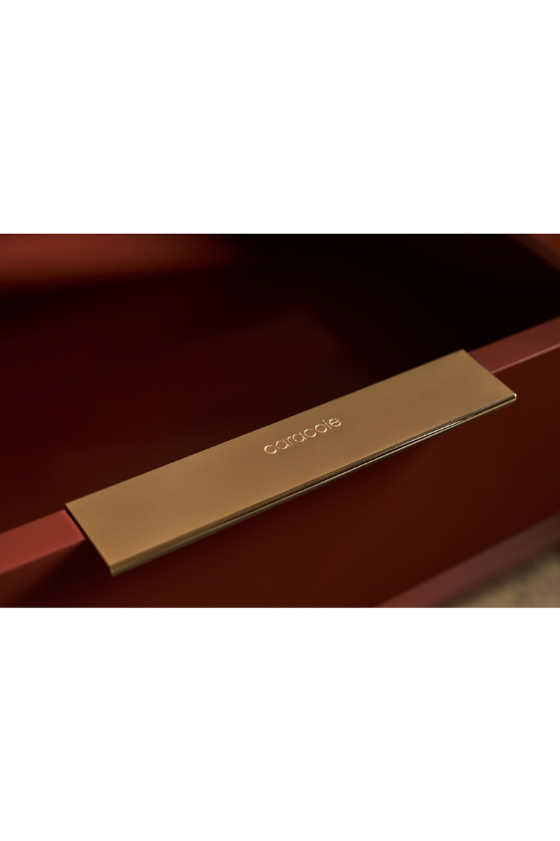 Cabinet 2 Portes avec Miroir Bronze | Caracole Allure | Oroa.fr
