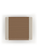 Table de nuit avec panneau en suédine | Caracole Botero | OROA.fr